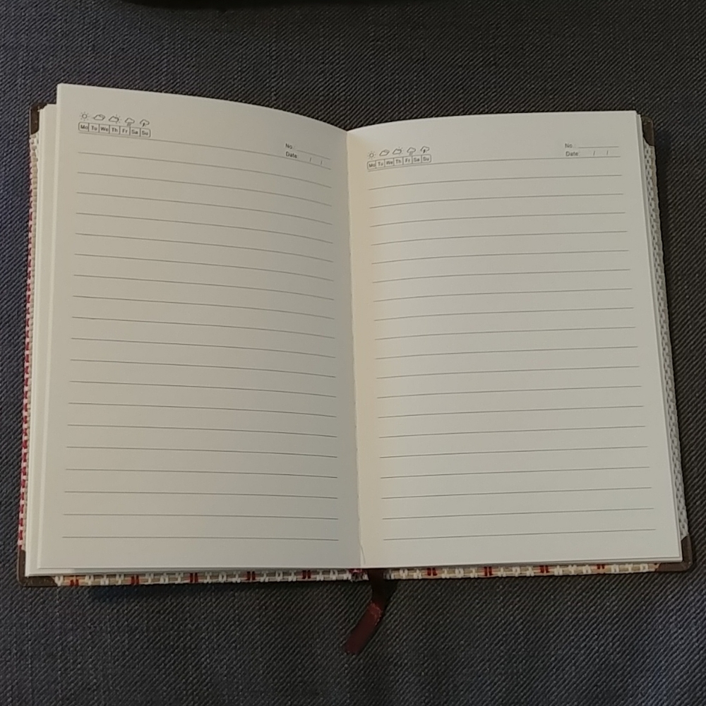 Textured Straw Notebook - Picture 4 of 5